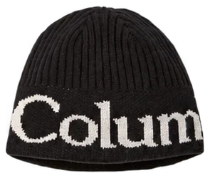 Black script beanie