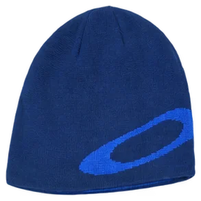 Navy oval beanie
